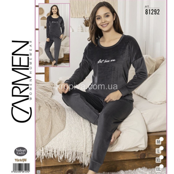 Женская пижама велюр Турция оптом 091225-728