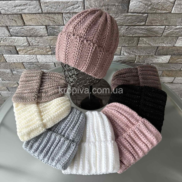 Женская вязаная шапка оптом 141225-46