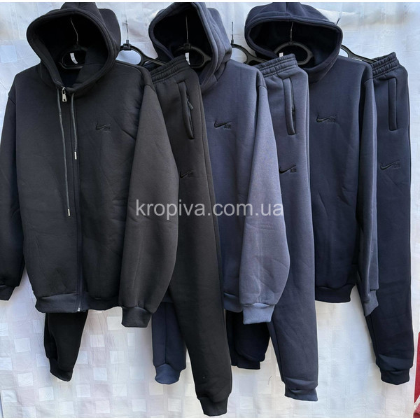Мужской спортивный костюм на флисе норма оптом 161225-606