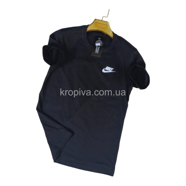 Мужская футболка 082 черный норма оптом 190126-05