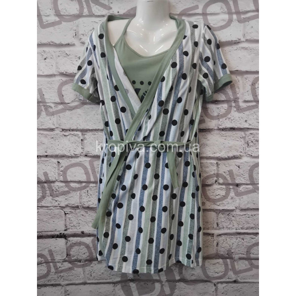 Жіноча нічнушка+халат Узбекистан оптом 240126-651