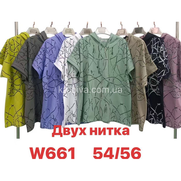 Женская футболка батал микс оптом 270126-612