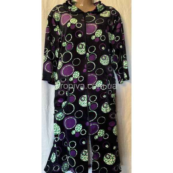 Женский халат велюр батал оптом 090226-664