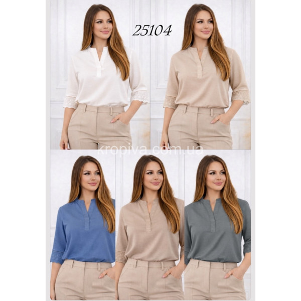 Женская блузка 26104 жатка оптом 070326-740