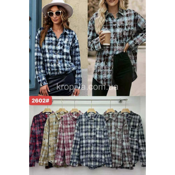 Женская рубашка полубатал микс оптом 100326-033