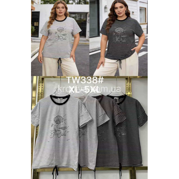 Женская футболка батал оптом 100326-724