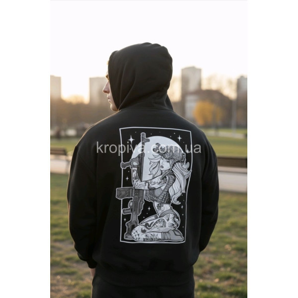 Чоловічий худі двонитка батал оптом 070426-0290