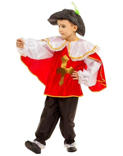 Карнавальный костюм детский Мушкетер в красном (3g02662111)