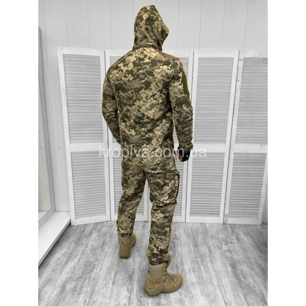 Комплект куртка+штаны на двойном флисе пиксель Single Sword Турция оптом  (271222-758)