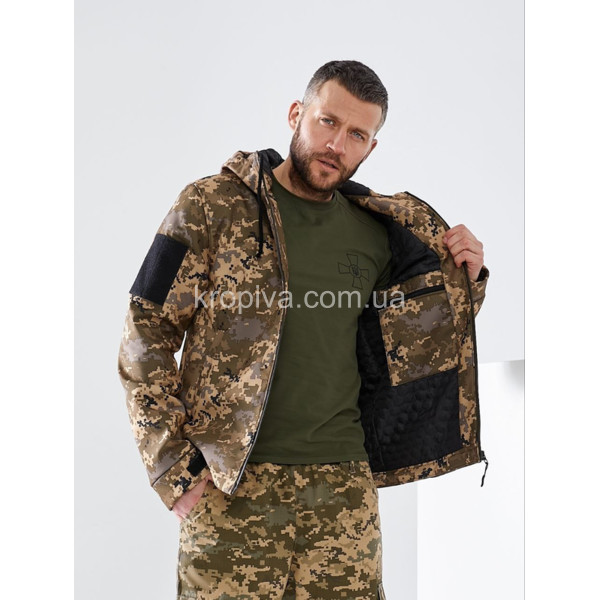 Куртка тактическая Softshell на флисе для ЗСУ оптом 160323-759