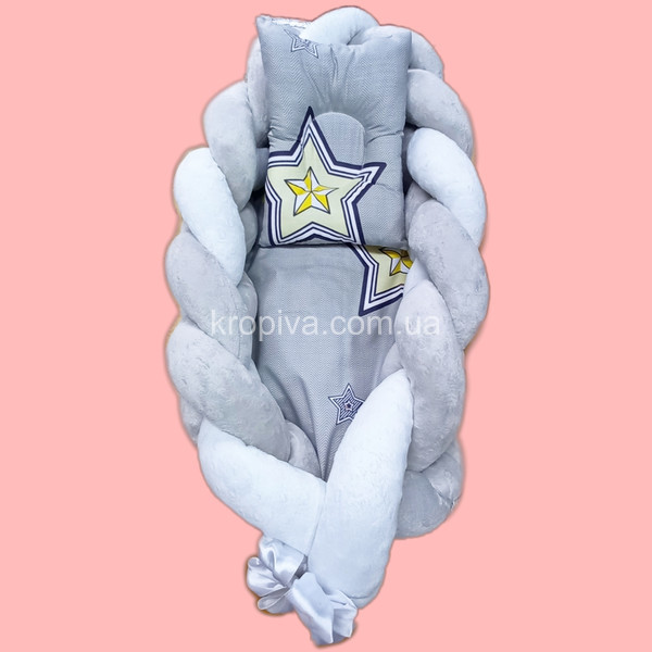 Гнездышко-трансфер+ортопедическая подушка для новорожденного оптом 140423-645