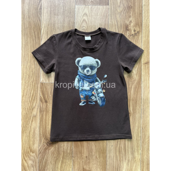 Дитяча футболка стрейч-кулір 6-10 років оптом 060523-625