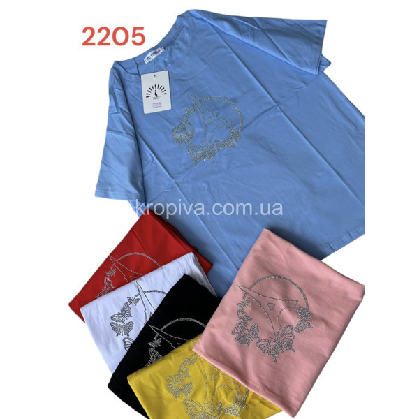 Женская футболка 2205 норма оптом  (030523-279)