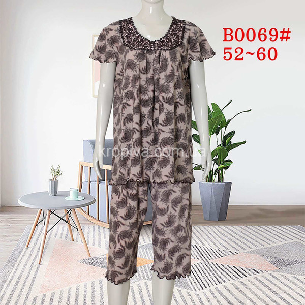Женская пижама полубатал оптом 290623-94