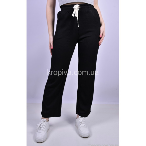 Женские брюки кльош рубчик норма 4911-4 оптом 110923-693