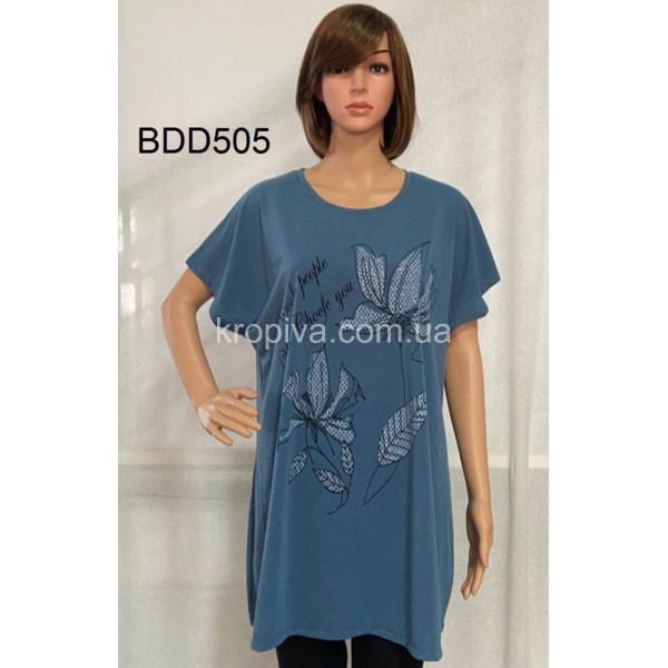 Женская футболка-туника батал микс оптом 190224-606