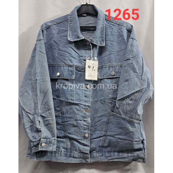 Жіноча куртка джинс норма оптом 290224-638