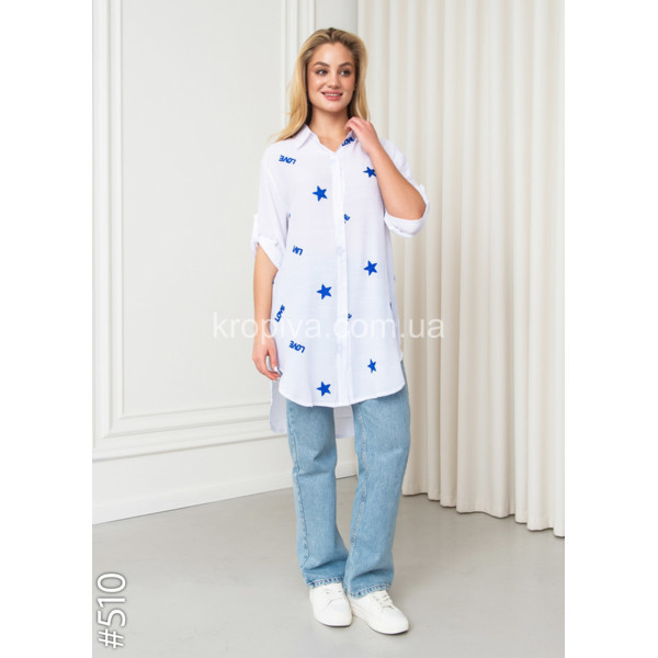 Жіноча сорочка-туніка напівбатал 510 оптом  (290224-656)