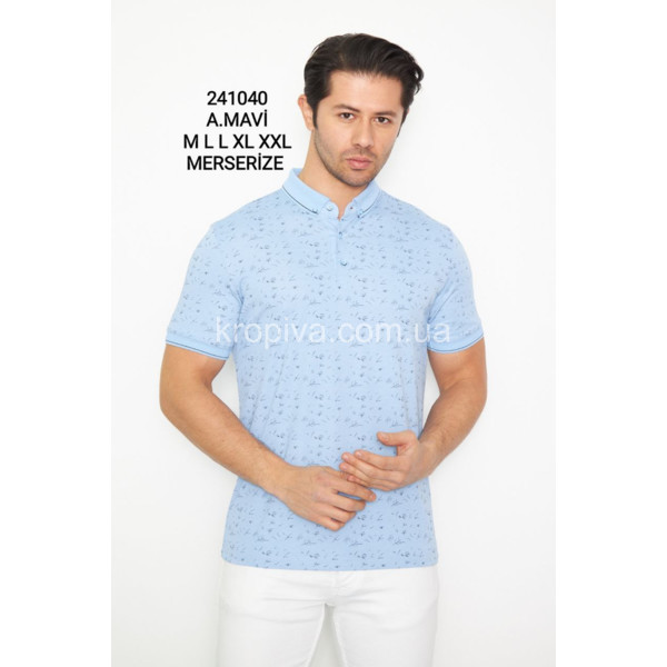 Мужская футболка-поло норма Турция оптом  (130424-799)