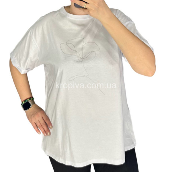 Жіноча футболка 54008 батал оптом  (240424-620)
