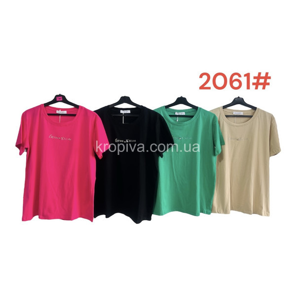 Жіноча футболка напівбатал мікс оптом 090524-179
