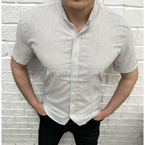 Чоловіча сорочка льон батал оптом 010724-742