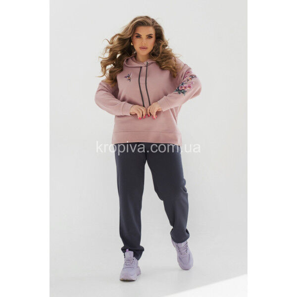 Женский костюм тройка 2493 батал оптом 161024-184