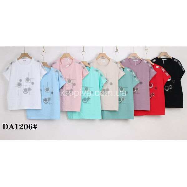 Жіноча футболка батал мікс оптом 050225-713