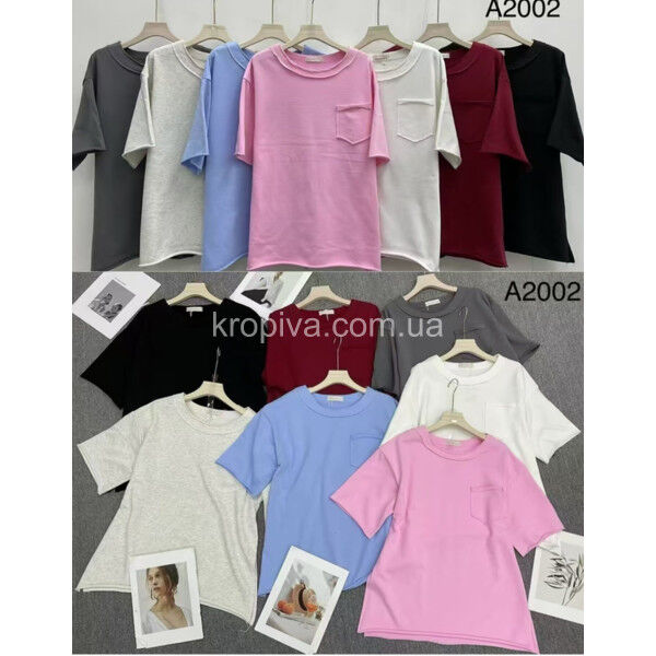 Женская футболка батал микс оптом 010225-73