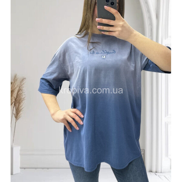 Женская футболка 25107 оверсайз оптом 070325-667