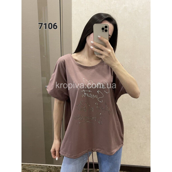 Женская футболка полубатал микс оптом 050325-324