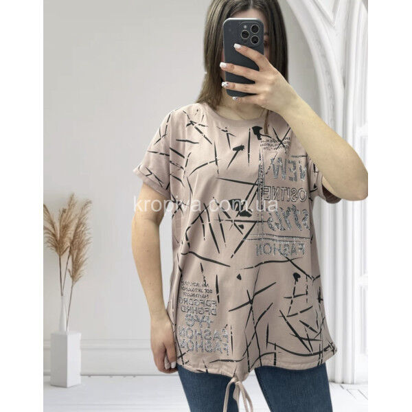 Женская футболка 25313 батал оптом 040425-693