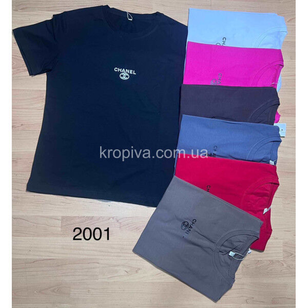 Женская футболка норма микс оптом 190425-757