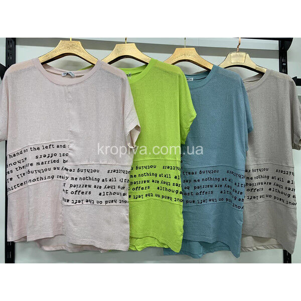 Женская футболка 9555 батал оптом 040525-0226