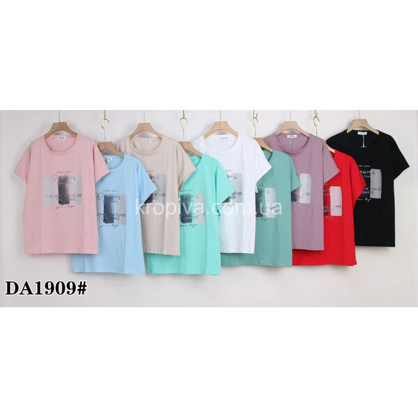 Женская футболка DА 1909 батал микс оптом 140525-075