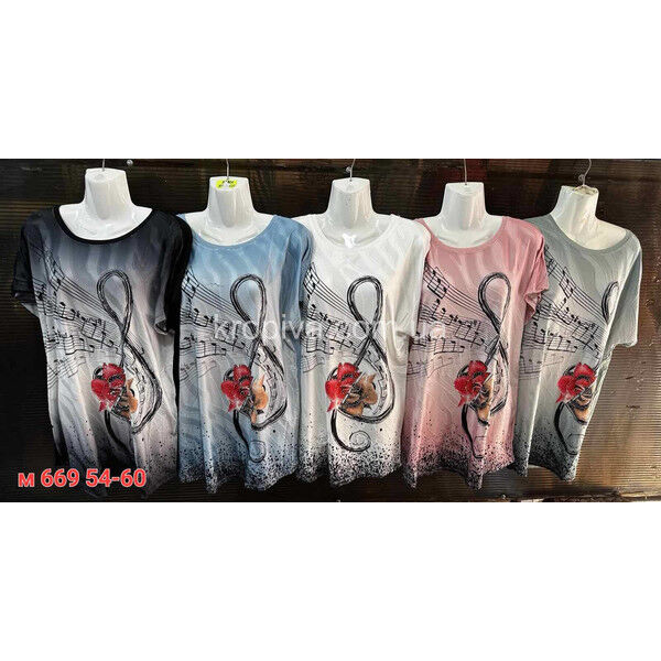 Женские футболки батал микс оптом 170525-25