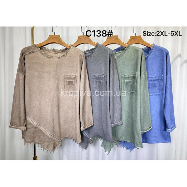 Женская кофта 138 батал оптом 220625-048