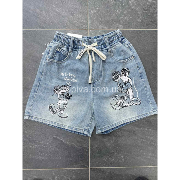 Жіночі джинсові шорти 3659 оптом 220725-118