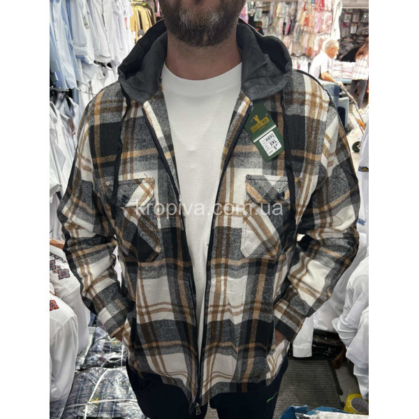 Мужская рубашка змейка капюшон Турция оптом 260825-717