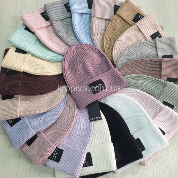 Женская шапка молодежная одинарная микс оптом 140925-774