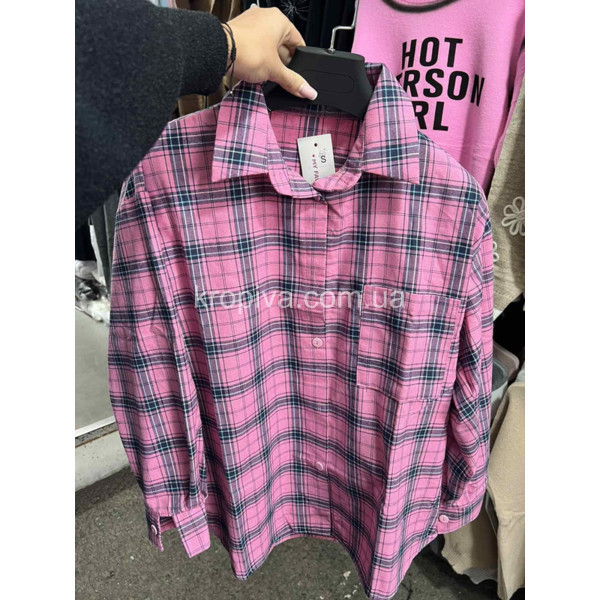 Женская рубашка норма фланель оптом 180925-708