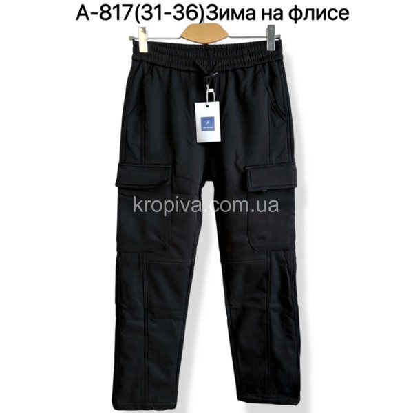 Чоловічі спортивні штани на флісі норма оптом 220925-688