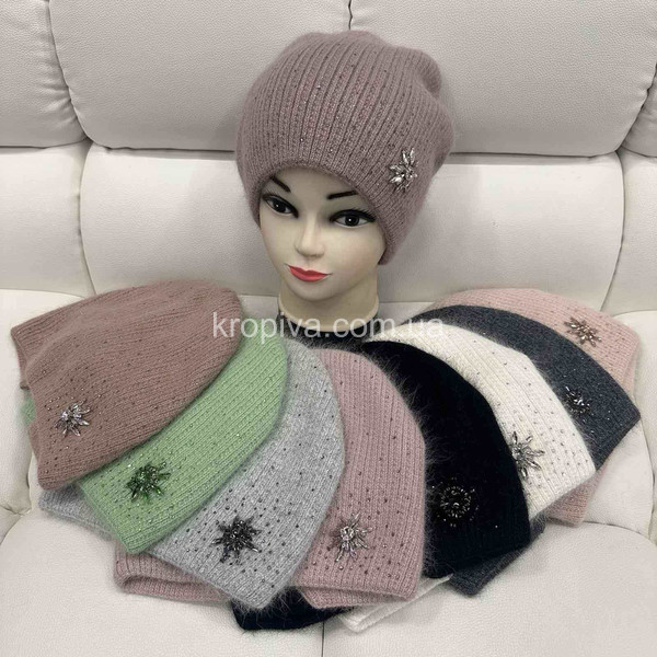 Женская шапка двойная оптом 031025-76