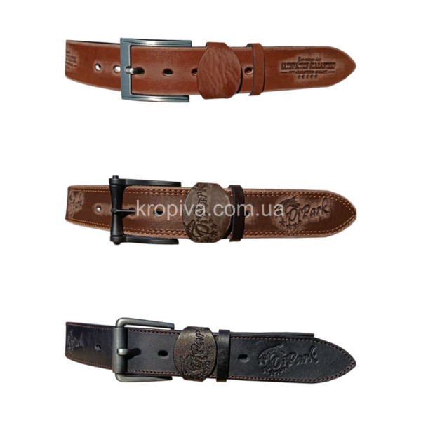 Чоловічий ремінь шкіра для джинс оптом 031025-644