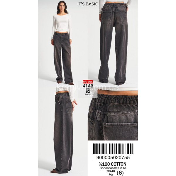 Джинсы  женские 4148 оптом 071025-188