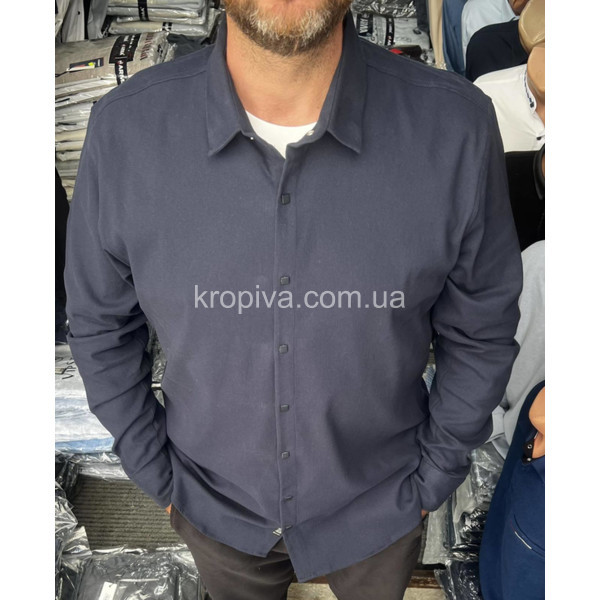 Мужская рубашка микровельвет норма Турция оптом 171025-780