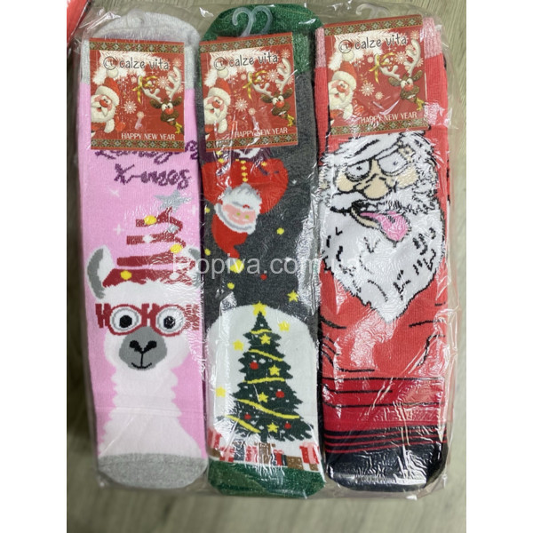 Жіночі шкарпетки новорічні оптом 291025-751