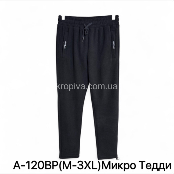 Мужские спортивные штаны микро Тедди норма оптом 011125-619