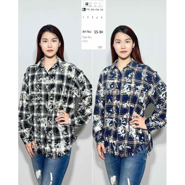 Жіноча сорочка 15-9 батал оптом 071125-032