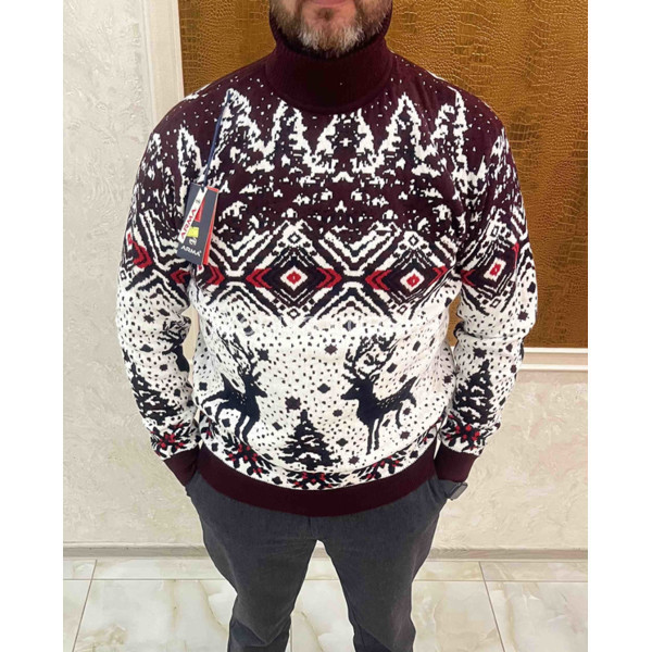 Мужской свитер норма зима Турция оптом 081125-608